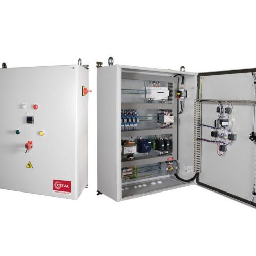 Control panel for the electrical energy produced