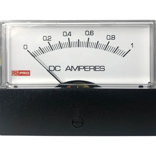 RS PRO Analogue Panel Ammeter 0/30A For Shunt 75mV DC, 92mm x 92mm, 1 % Moving Coil